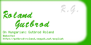 roland gutbrod business card